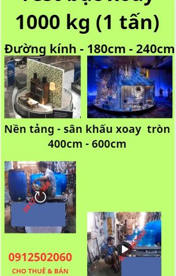 bục xoay tròn 1 tấn - nền tảng sân khấu xoay tròn