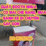 booth nhựa có mái che