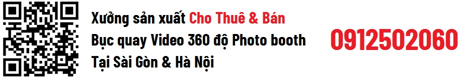 xưởng sản xuất bục xoay photo booth 360 độ