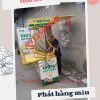 Quầy booth sampling có mái che