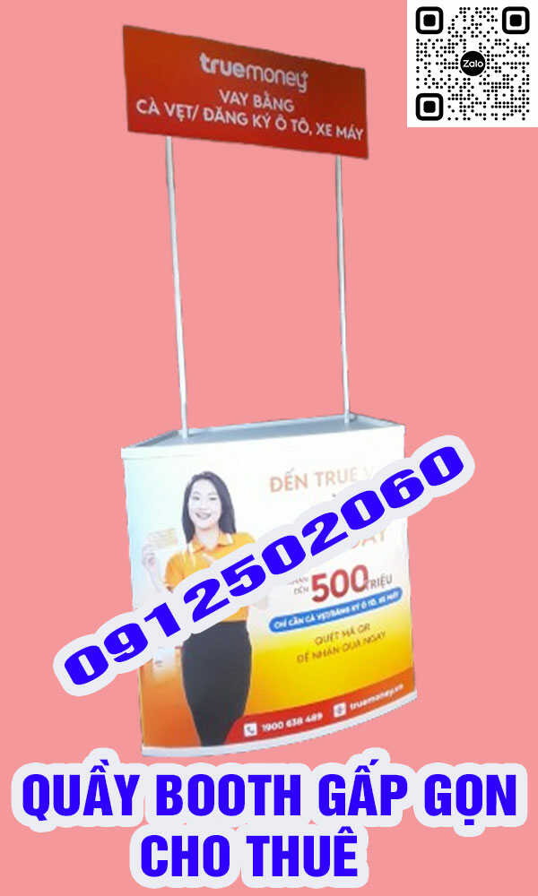 booth nhựa gấp gọn cho thuê