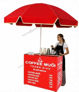 xe cà phê gấp gọn