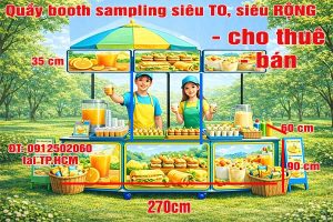 Quay Booth Sampling To Rong Cho Thue